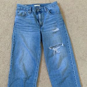 Baggy Dad Levis Blue Jeans